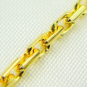 14k Solid Yellow Gold Box Link Chain